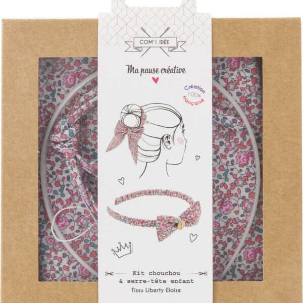 COM - Kit chouchou et serre tête Liberty ELOISE
