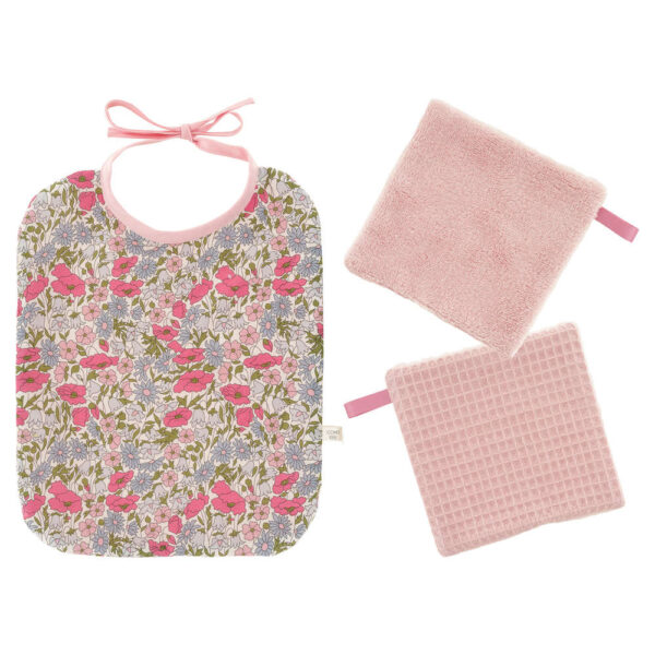 COM - Kit couture Naissance ,  kit Premier repas Liberty Rose