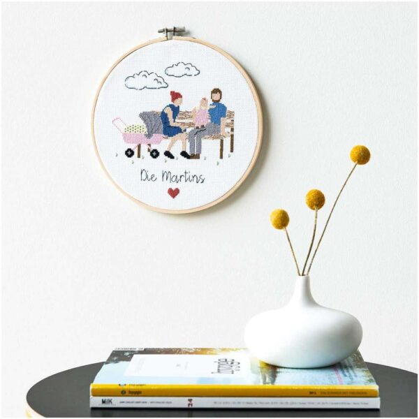 Rico Design - Kit de broderie Figurico jeune famille
