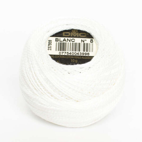 DMC - Coton perlé N°8 Blanc
