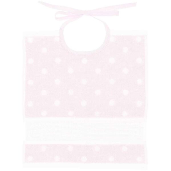 Rico Design - Bavoir simple Coloris Rose à Pois 145033