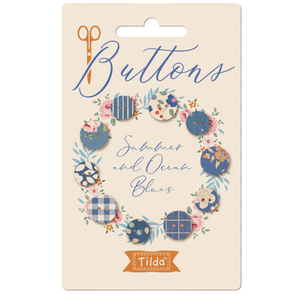 Tilda - Carte de boutons Creating Memories Summer 10 et 12mm