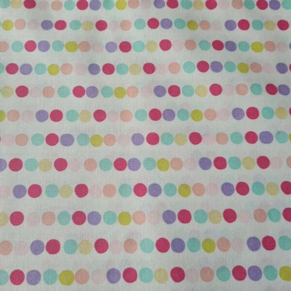 Rico Design - TISSU 11 Toile Pois rose et violet