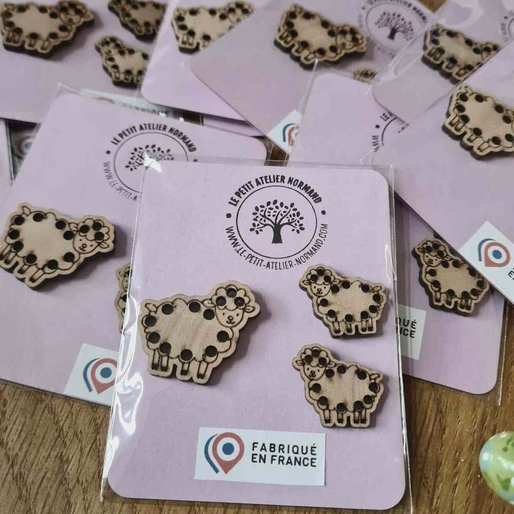 20241110_123742_ml Le petit Atelier Normand - Lot de Moutons à tricoter – Image 1