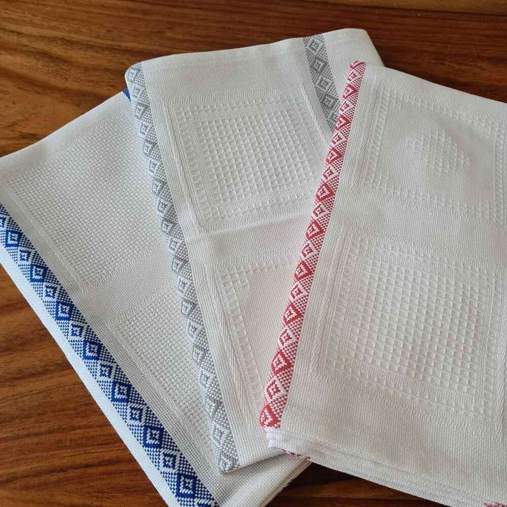 20241120_113618_ml GRAZIANO - Torchon à Broder modèle Torino , Col gris – Image 1