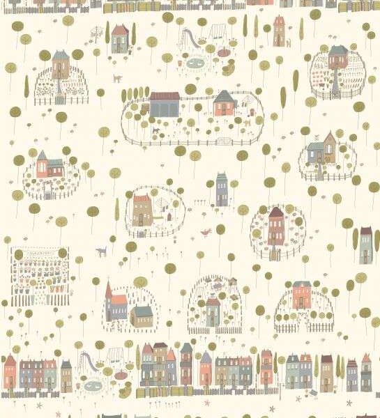 My Neighborhood - Panneau fond Crème