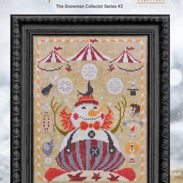 Cottage Garden Samplings - Snowman Collector series, The Clown 2/12