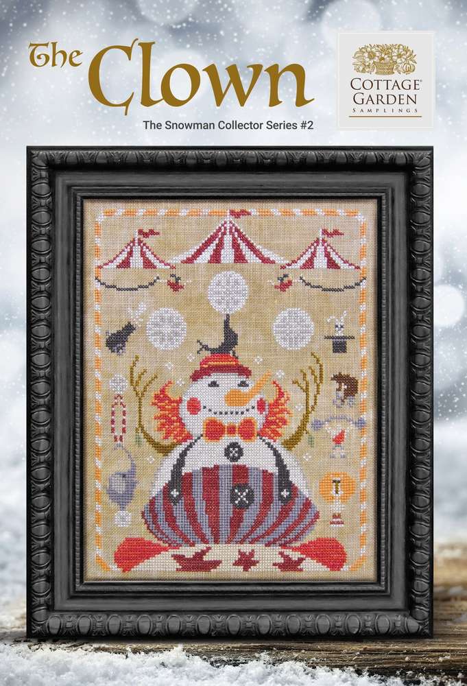 318436212_1326358194869815_8718011855486291304_n_ml Cottage Garden Samplings - Snowman Collector series, The Clown 2/12 – Image 1