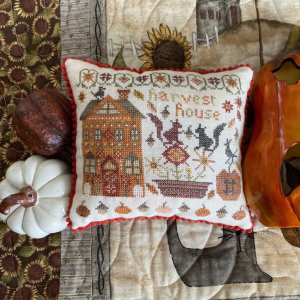 Pansy patch quilts and stitchery - Pumpkin Lane series, Harvest house 9/9