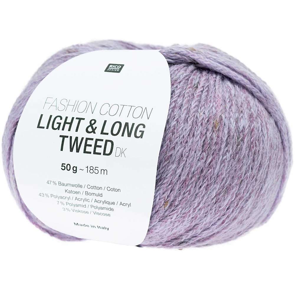 383281014_2_ml Rico Design - Fashion Cotton Light & Long tweed dk coloris Lilas 014 – Image 1