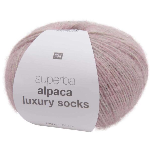Rico Design - Superba Alpaca Luxury Socks Pink 009