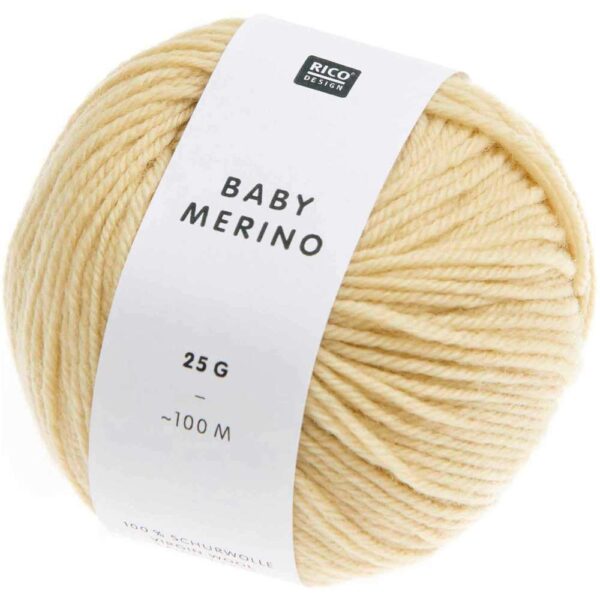 Rico Design - Pelote de laine Baby Merino couleur Vanille 010