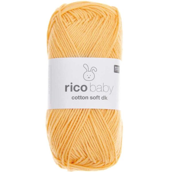 Rico Design - Baby Cotton Soft DK coloris Jaune 076