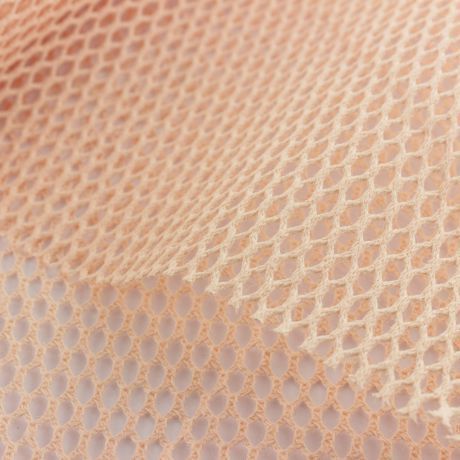 COM - Tissu filet coton bio coloris COQUILLAGE