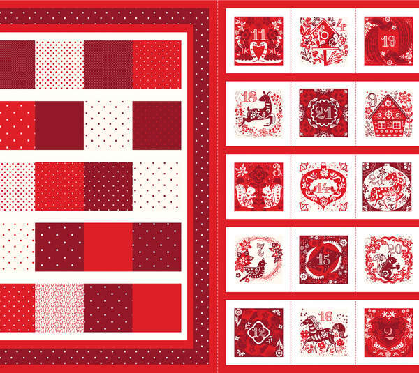 Daswhood - Calendrier de l'avent Festif Rouge