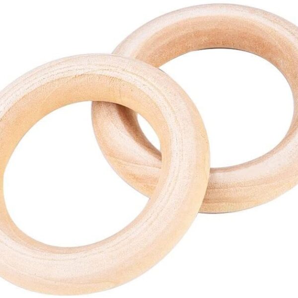 AM - Anneau en bois naturel 55 mm