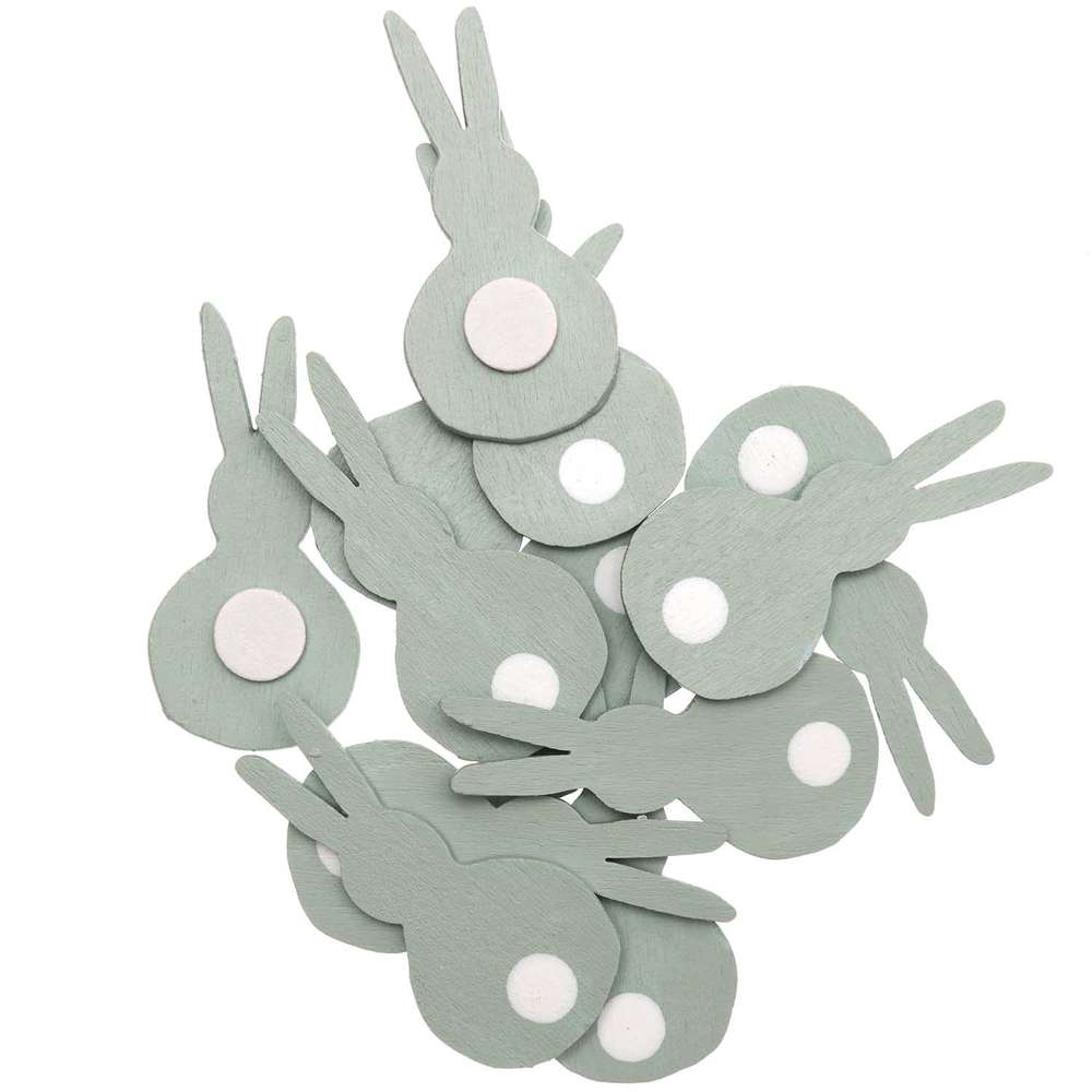 7040.25.76_1_ml RICO DESIGN - Sujets bois Lapins autocollants Menthe – Image 1