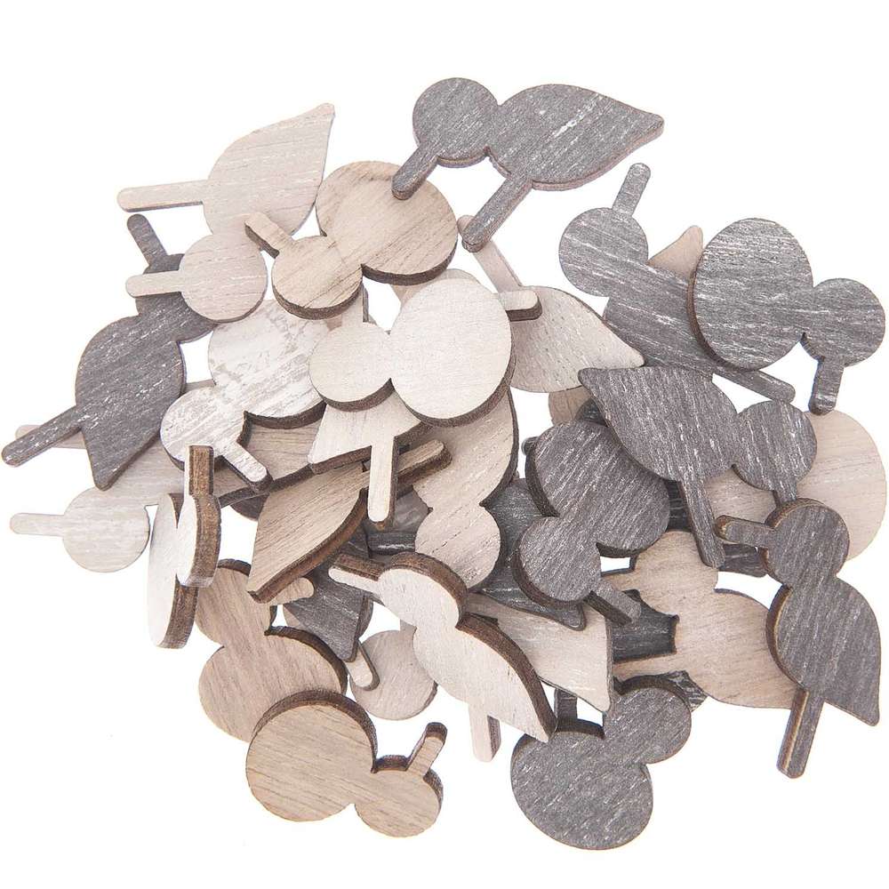 7040.32.18_1b_ml Rico design - Déco mouette mixe, nature, bois, 36 pcs – Image 1