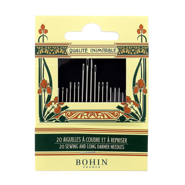 BOHIN - Carnet 20 aiguilles couture art nouveau