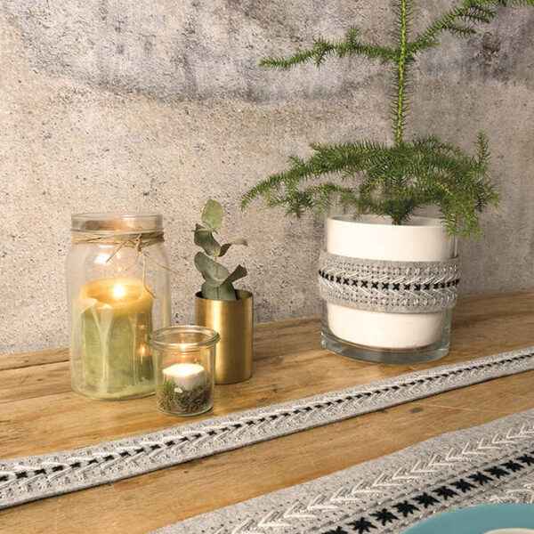 Rico Design - Ruban à broder en feutre coloris gris 3540.50.00 (160)