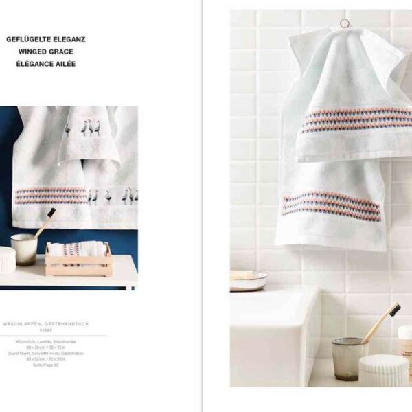 Rico Design - Serviette invité Coloris Bleu rayure (184)