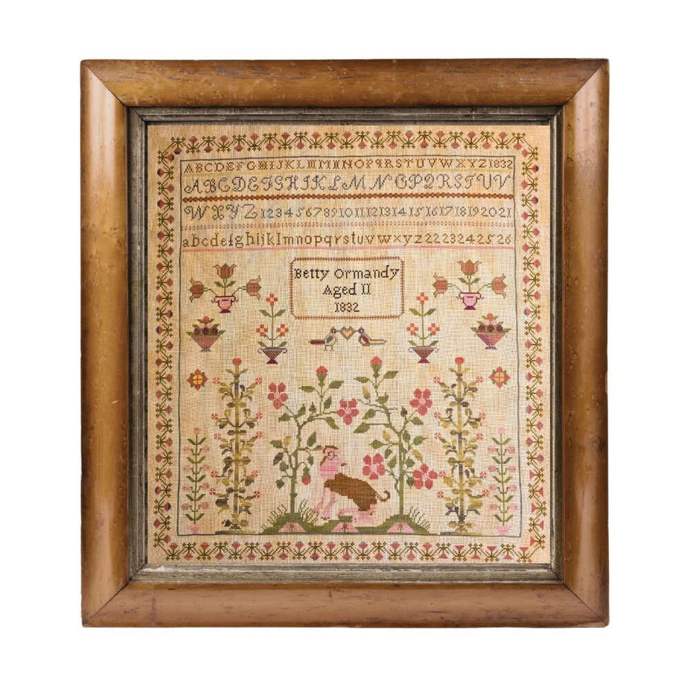 Betty-ormandy-1832-the-wohing-thorn_ml The wishing Thorn - Betty Ormandy sampler 1832 – Image 1