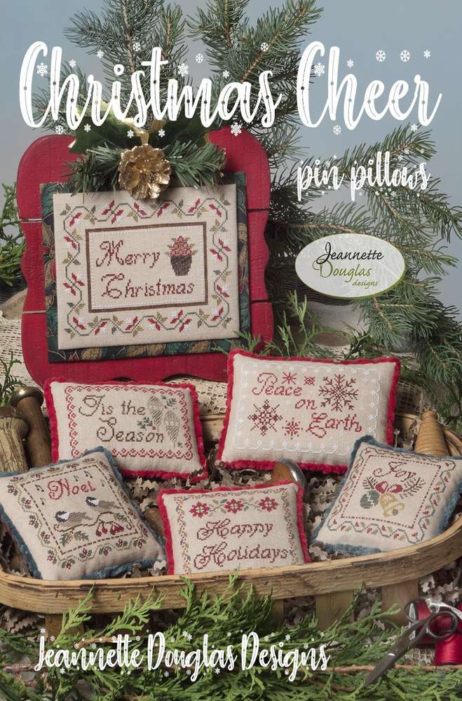 ChristmasCheerPinpillows_web_ml Jeannette Douglas - Christmas Cheer – Image 1