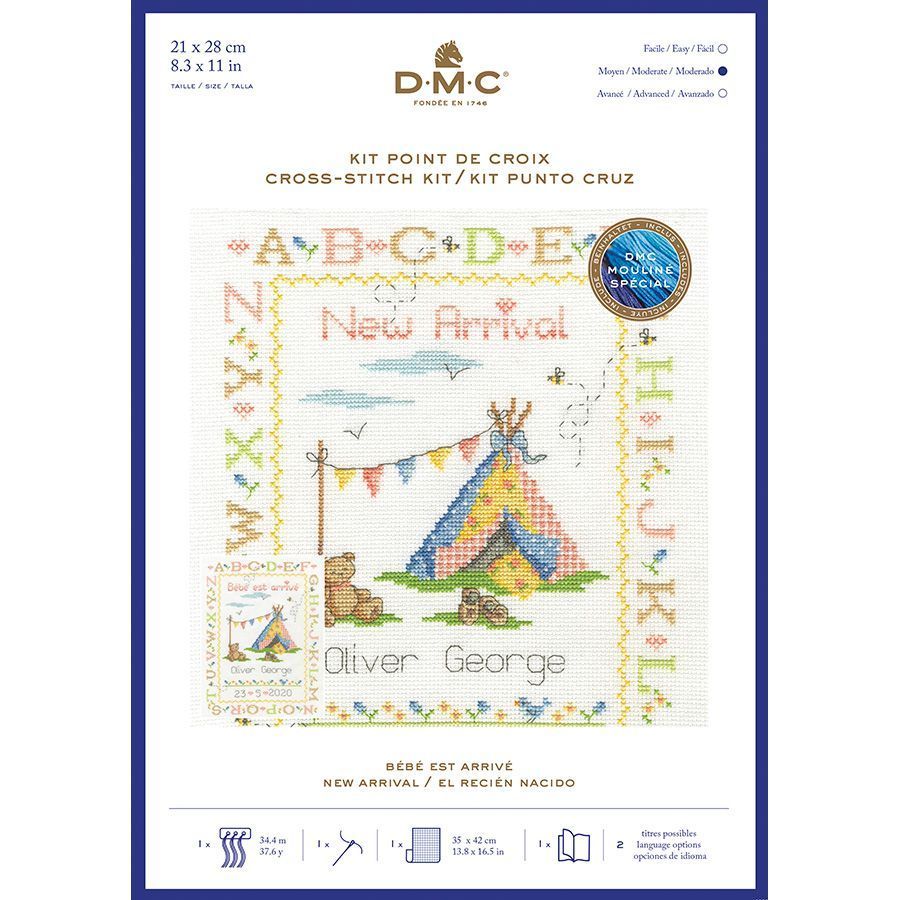 DM-BK1921_1_ml DMC - Kit de broderie Bébé est arrivé – Image 1