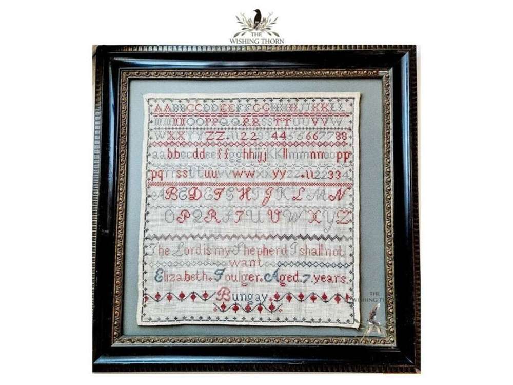 Elizabeth_Foulger_Sampler_1875_ml The Wishing Thorn - Elizabeth Foulger Sampler 1875 – Image 1
