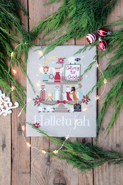 Hallelujah-Madame-Chantilly-Cross-Stitch-Charts4_ml Madame Chantilly - Hallelujah Tiered Tray – Image 1
