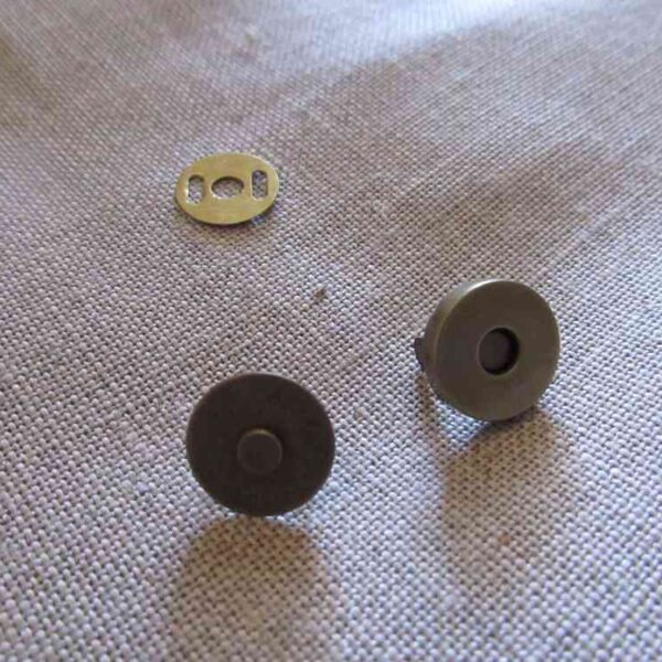 lcf - Bouton Fermoir magnétique Bronze 14mm