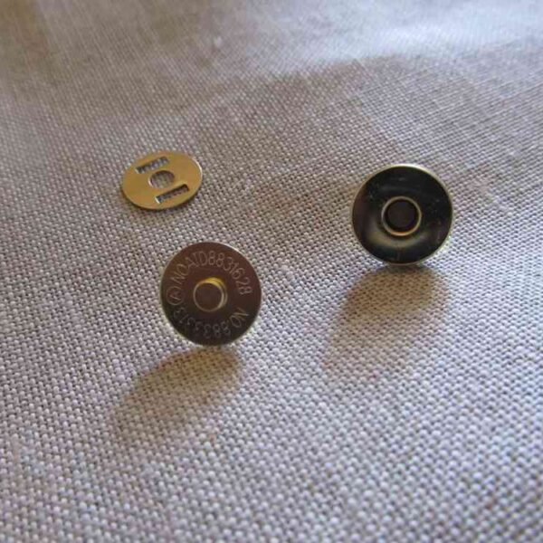 lcf - Bouton Fermoir magnétique Or 14mm