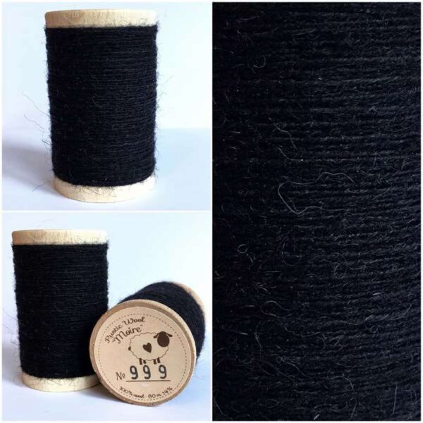 Rustic wool Moire - Coloris 999
