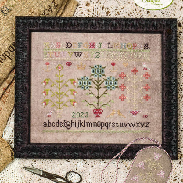 Jeannette Douglas - Margreat Meadows 1804 Reproduction Sampler Adaptation