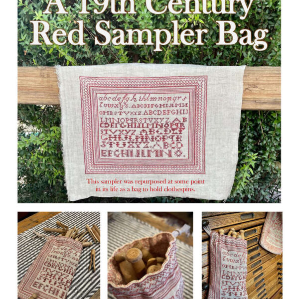 Needle WorkPress - Red Sampler Bag