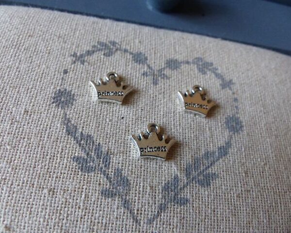 Charm argent - Couronne