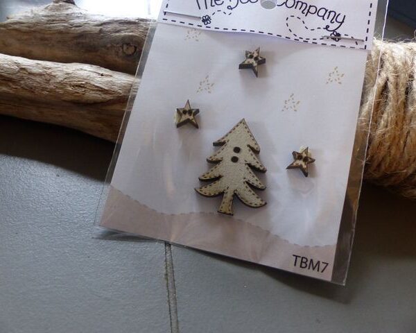 The Bee Company - Boutons Sapin et etoiles TBM7