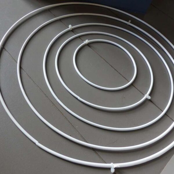 Rico Design - Anneau métal blanc 20 cm