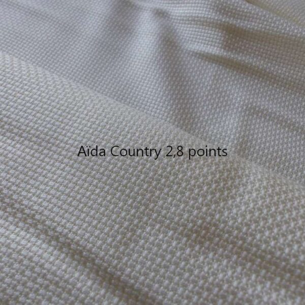 Aïda Country 2.8 pts Zweigart col 11 , reste 2 coupons de 35x140cm