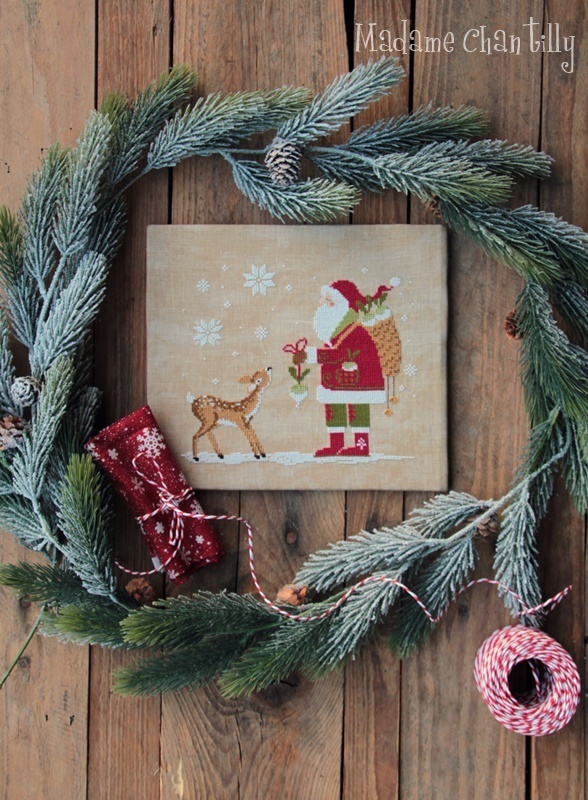 Santa-and-the-fawn-Madame-Chantilly-cross-stitch-charts7_ml Madame Chantilly - Santa and the fauwn – Image 1