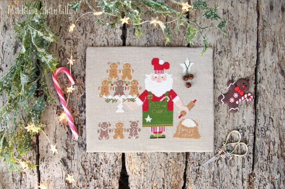 Santa_and_the_gingerbreads_-_Madame_Chantilly_ml Madame Chantilly - Santa and the gingerbreads – Image 1