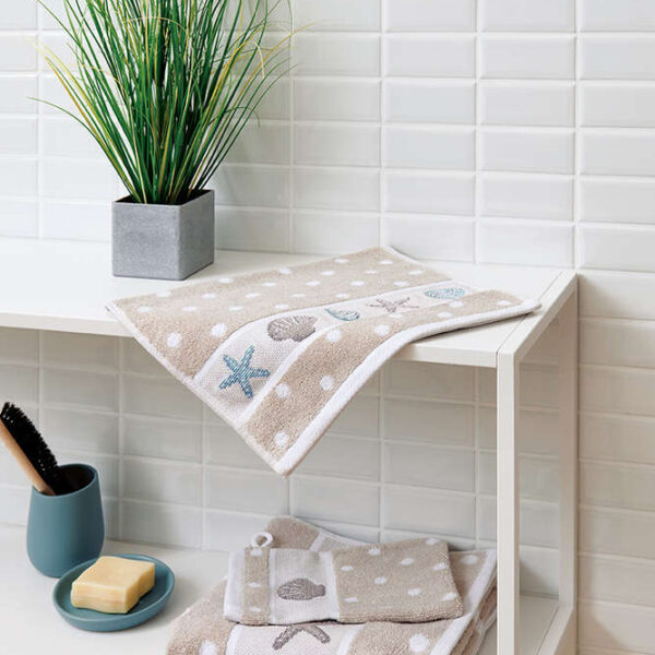 Rico Design - Serviette invité Coloris Beige à Pois (177)