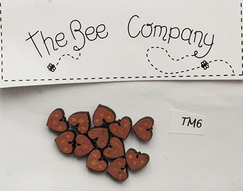 The Bee Company - Mini Coeurs Coloris Mauve TM6