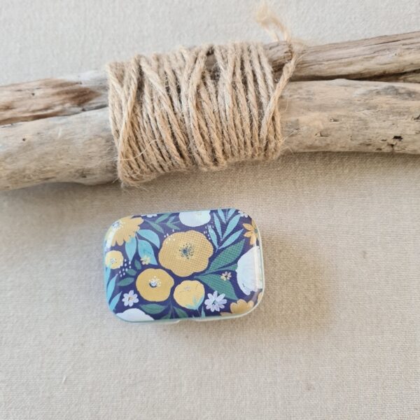 Mini Boite métal - Fleurs 25