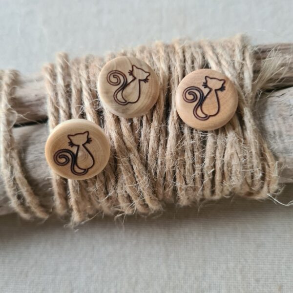 COM - Bouton Buis 15mm Chat