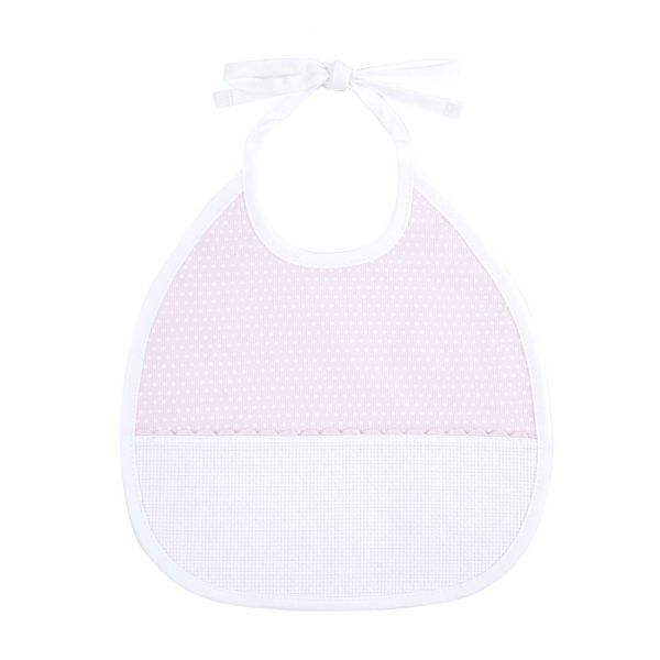 fa5d50fe85f611422eb21aa9e0c04c5f6e3b48e5_245861_ml DMC - Bavoir pois rose 3 mois – Image 1