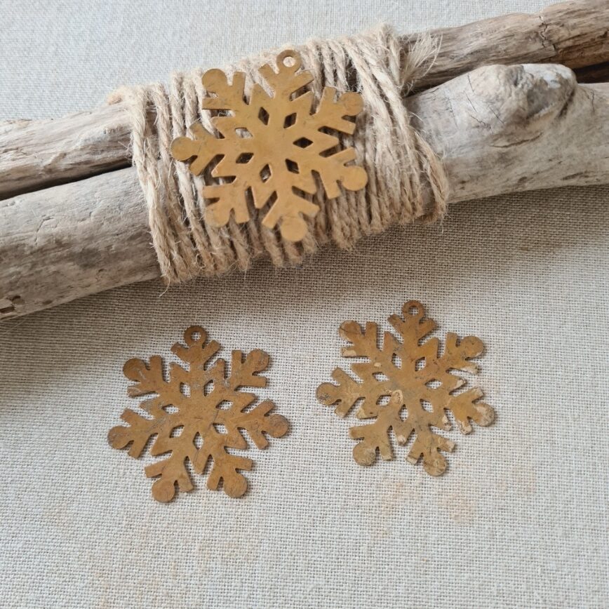 flocon-de-neige-rouille_ml LCF - Flocon de Neige rouillé country 4 cm – Image 1