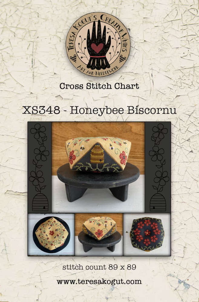 il_1140xN.6144807337_hf25_ml TERESA KOGUT - Honeybee Biscornu – Image 1