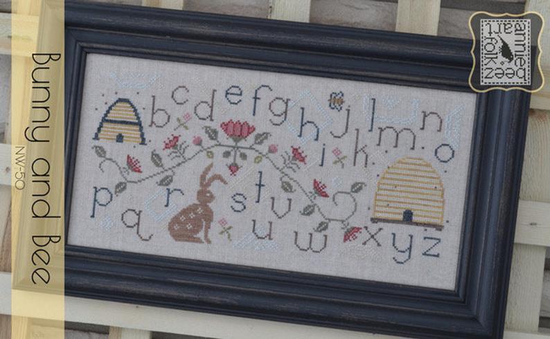 il_794xN.2245416153_kixp_ml Annie beez Folk art - Bunny and bee – Image 1