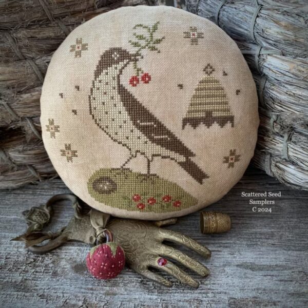 Scattered Seed samplers - KIT Sweetness of Spring Pinkeep , (Bird and Berries Pinkeep Club 2024)